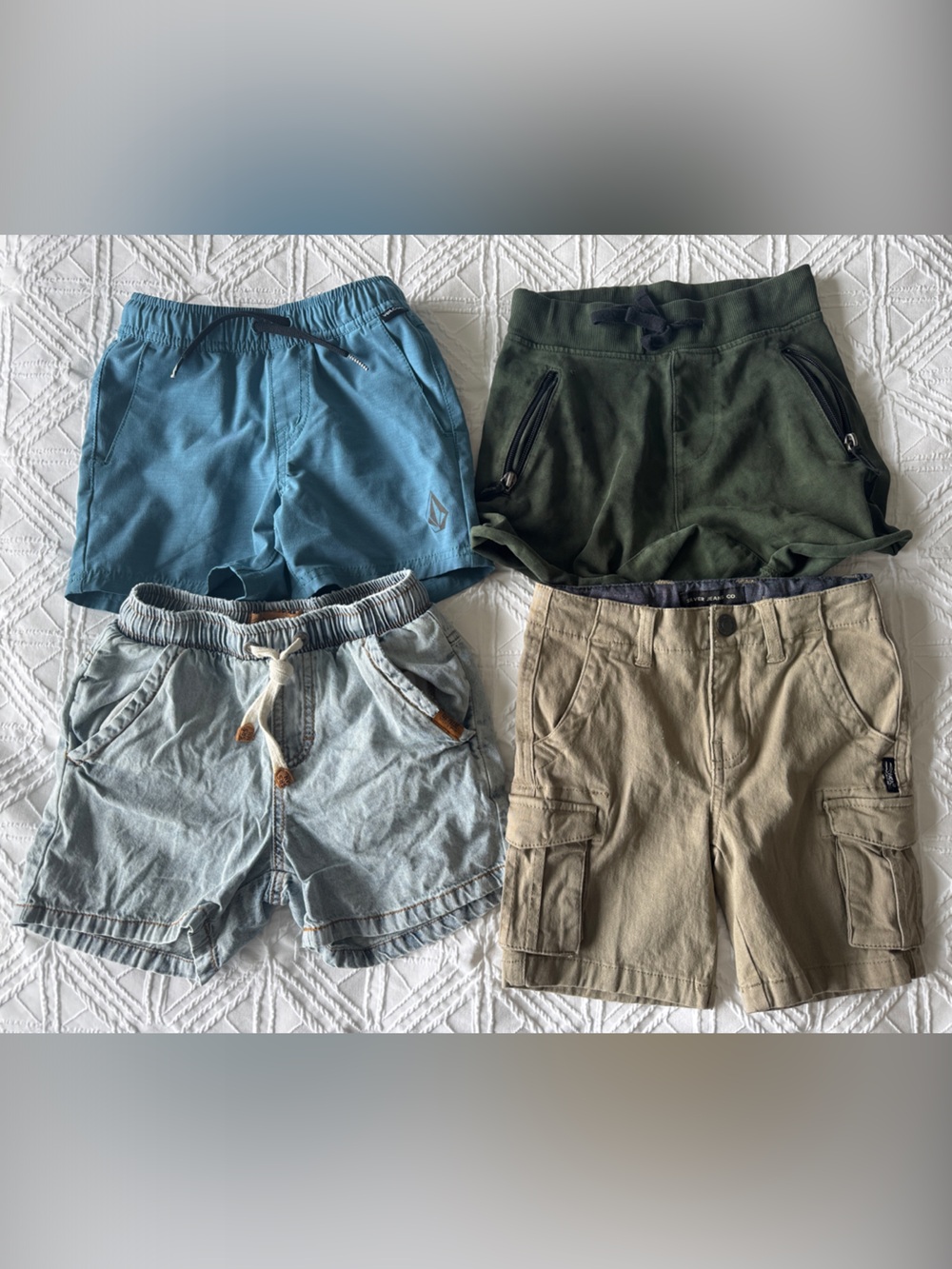 VOLCOM | MNSTR | SOURIS MINI | Set of 4 Boys Shorts | Size 4/5T